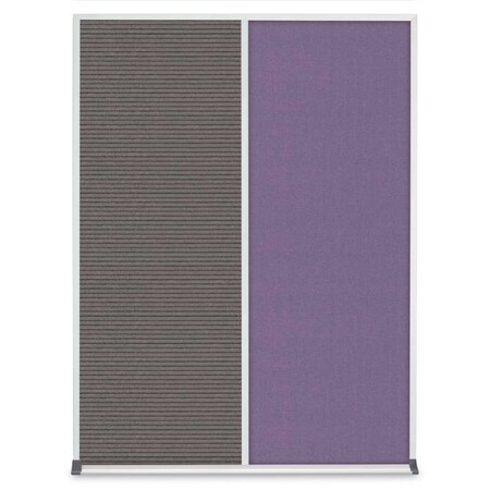 United Visual Products Double Door Radius Corkboard, 48"X36", G UV8003-GOLD-DRKSPR